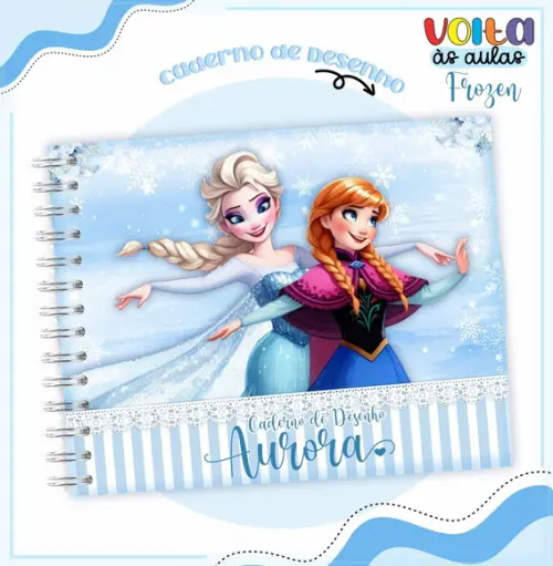 Caderno de Desenho - Frozen 01