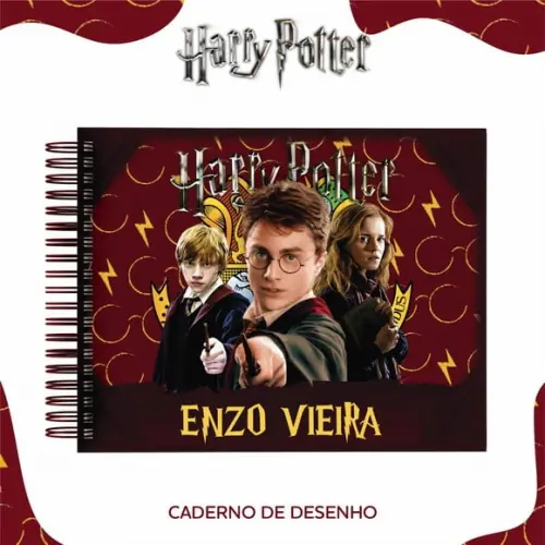 Caderno de Desenho - Harry Potter