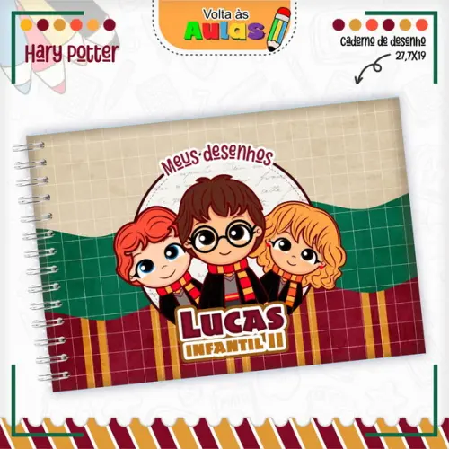 Caderno de Desenho - Harry Potter 02