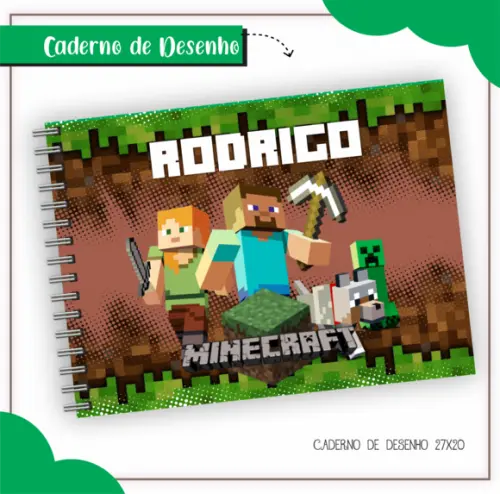 Caderno de Desenho - Minecraft 02