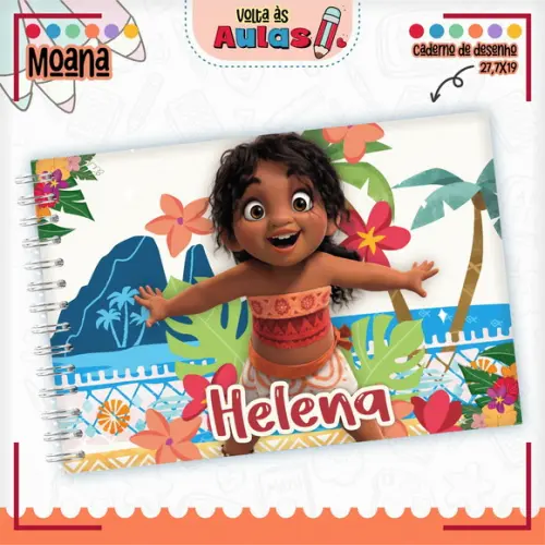 Caderno de Desenho - Moana