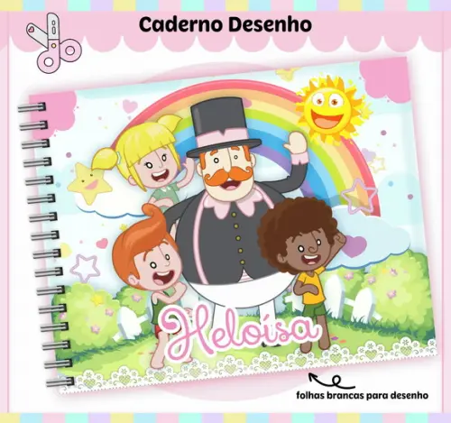 Caderno de Desenho - Mundo Bita Menina