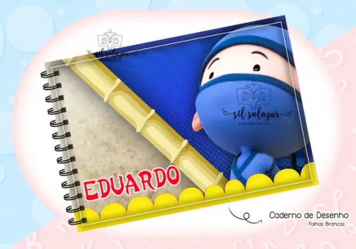 Caderno de Desenho - Oi Ninja