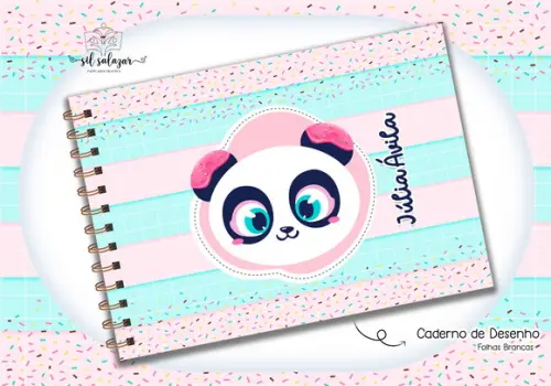 Caderno de Desenho - Panda Puket 03