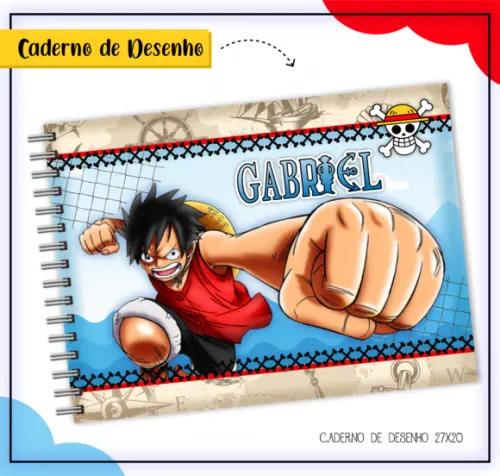 Caderno de Desenho - One Piece 02