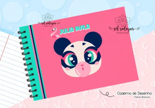 Caderno de Desenho - Panda Miami Puket 02