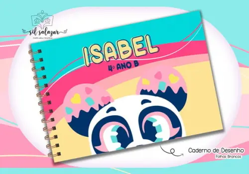 Caderno de Desenho - Panda Puket 04