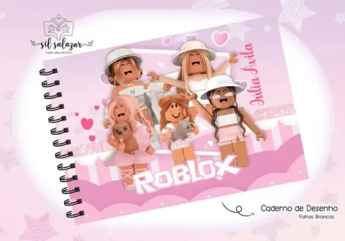 Caderno de Desenho - Roblox Menina 02
