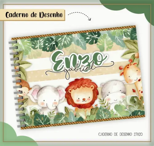 Caderno de Desenho - Safari
