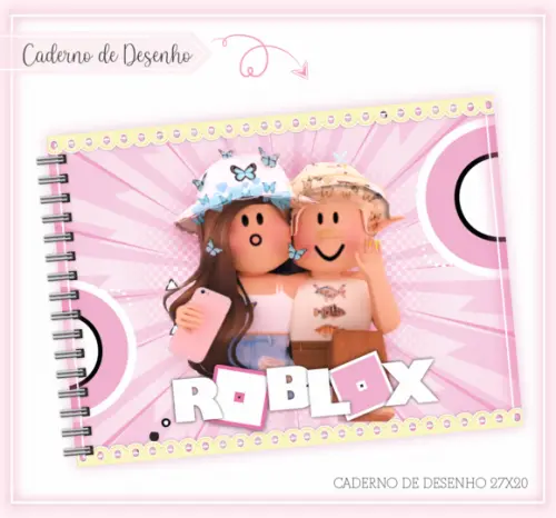 Caderno de Desenho - Roblox Menina