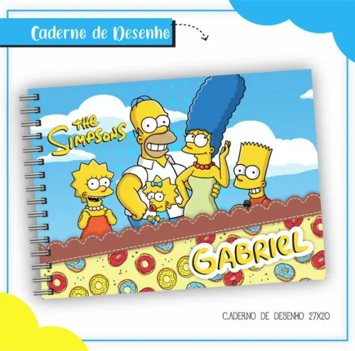 Caderno de Desenho - Simpsons 02