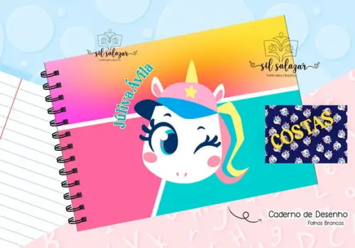 Caderno de Desenho - Uniconio Tenis Puket