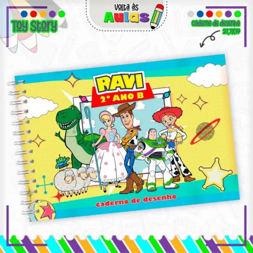 Caderno de Desenho - Toy Story