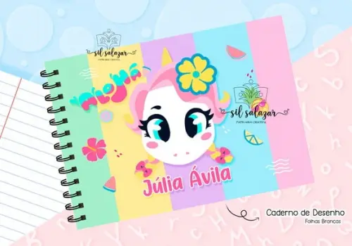 Caderno de Desenho - Uniconio Aloha Candy Puket