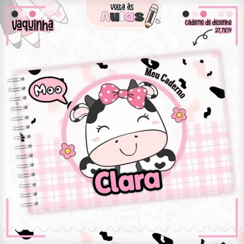 Caderno de Desenho - Vaquinha