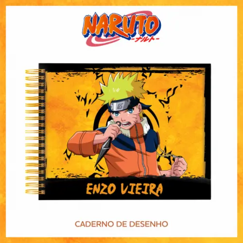 Caderno de Desenho- Naruto