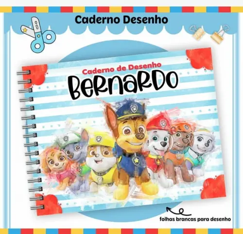 Caderno de Desenho- Patrulha Canina Aquarela
