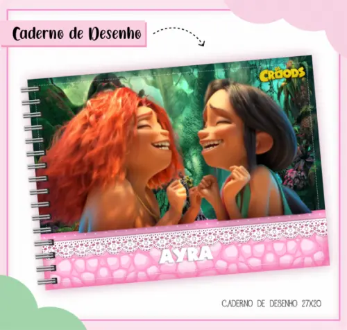 Caderno de Desenho- os Croods