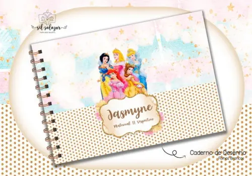 Caderno de Desenho- Princesas Disney
