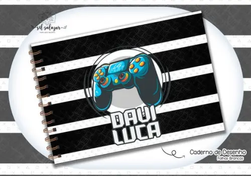 Caderno de Desenho- Video Game