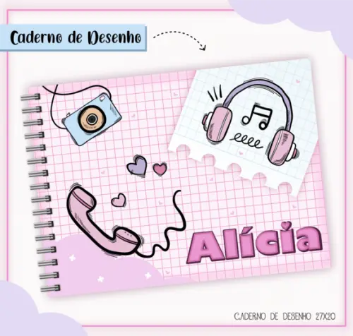 Caderno de Desenho- Teen