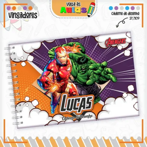 Caderno de Desenho- Vingadores 02