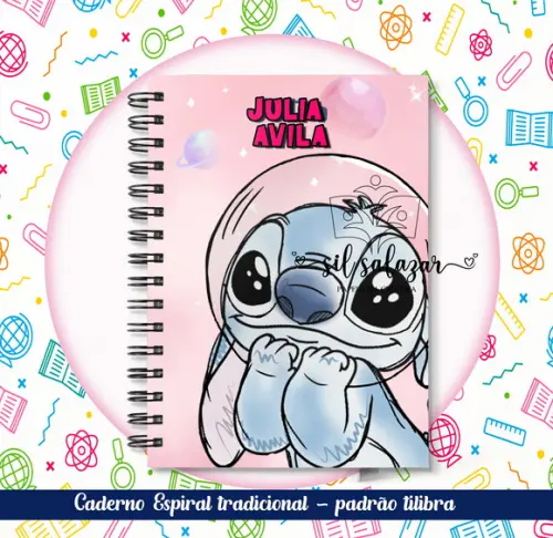 Caderno Espiral Tradicional - Stitch