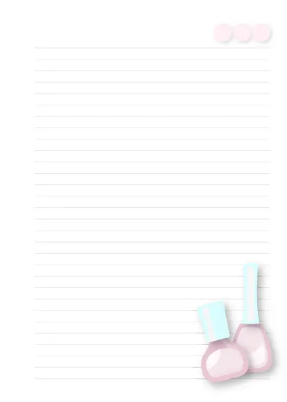 Caderno Feminino A5 - Manicure