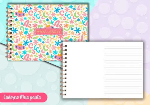 Caderno Meia Pauta - Lilica