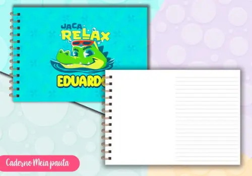 Caderno Meia Pauta - Jaca Relax Puket