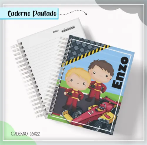 Caderno Pautado - A5 - Formula 1