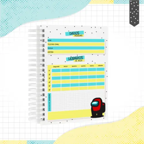 Caderno Pautado A5 - Among Us