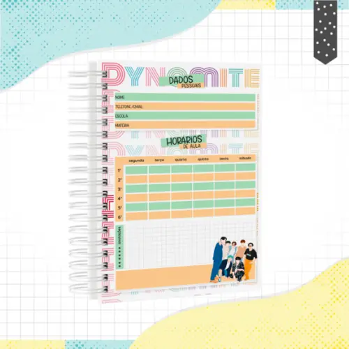 Caderno Pautado A5 - BTS