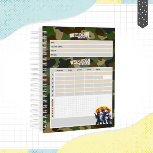 Caderno Pautado A5 - Fortnite