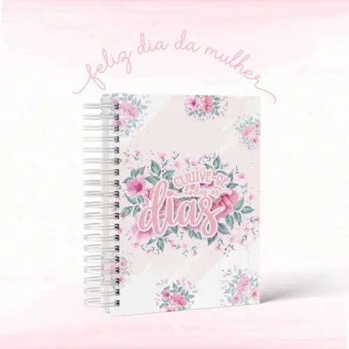 Caderno Planejador Diário - Floral Cultive-se