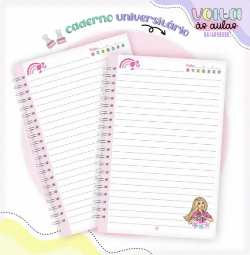 Caderno Universitário - Barbie 02