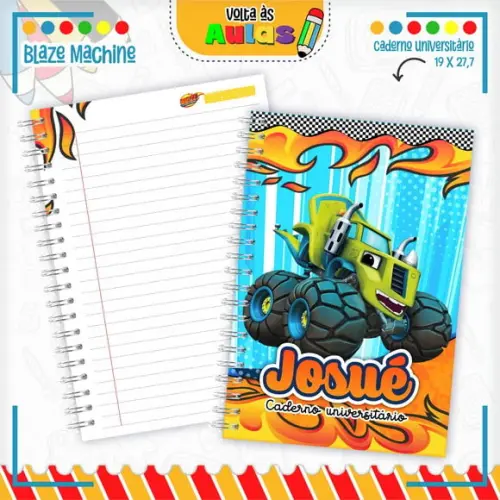 Caderno Universitário - Blaze Machine