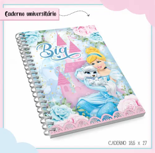 Caderno Universitário - Cinderela