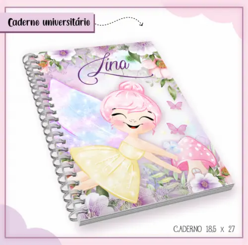 Caderno Universitário - Fadinha