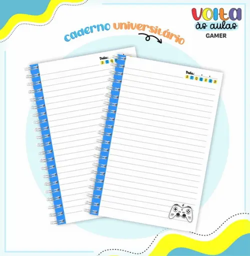 Caderno Universitário - Gamer