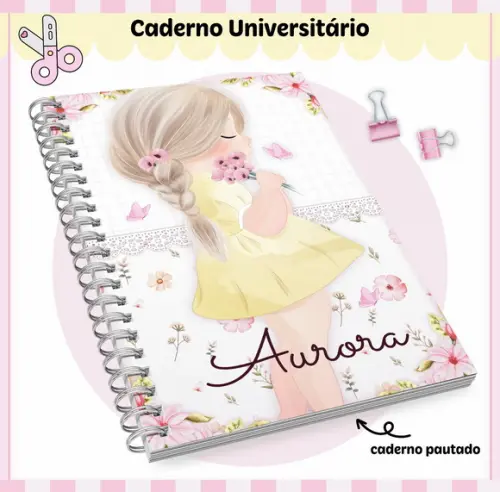 Caderno Universitário - Menininha