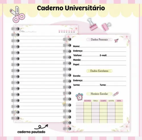 Caderno Universitário - Menininha