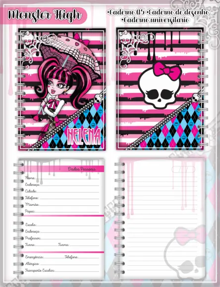 Caderno Universitário - Monster High