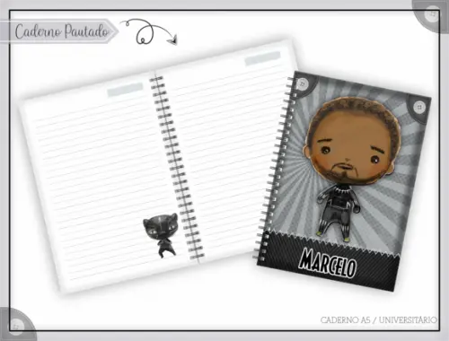 Caderno Universitário - Pantera Negra
