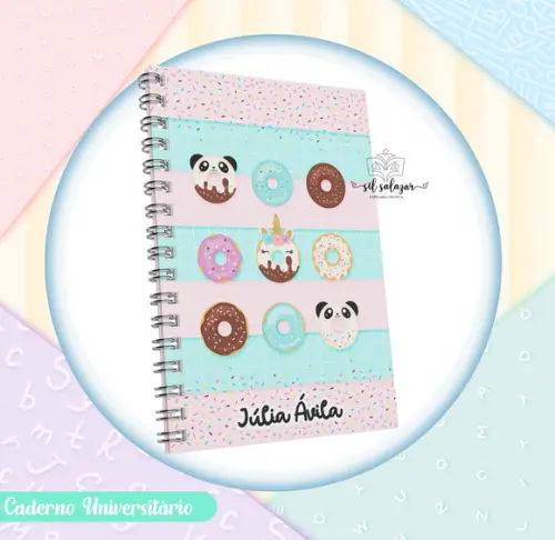 Caderno Universitário - Panda Donuts