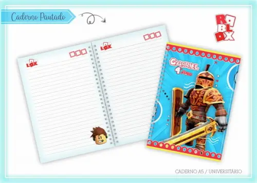 Caderno Universitário - Roblox