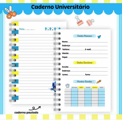 Caderno Universitário - Sonic