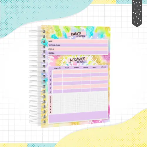 Caderno Universitário - Tie Dye