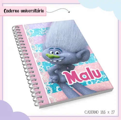 Caderno Universitário - Trolls