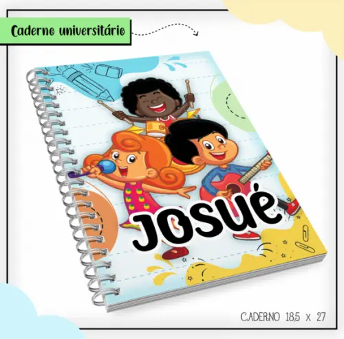 Caderno Universitário Grande - 3 Palavrinhas